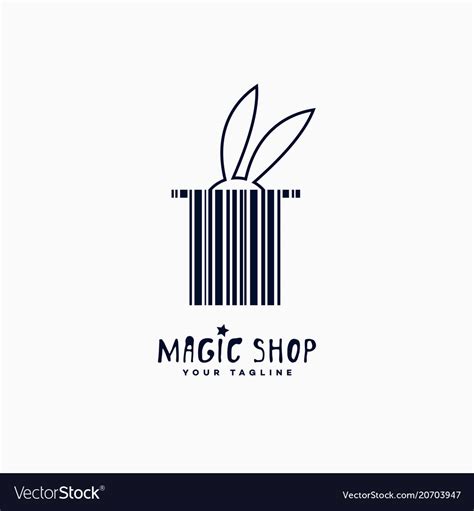 magic shop logo royalty free vector image vectorstock