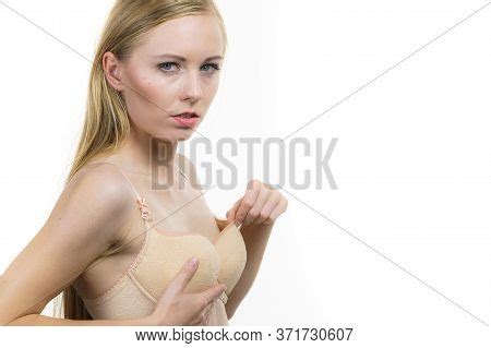 woman wearing big bra image photo  trial bigstock