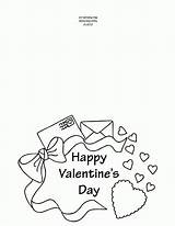Valentine Coloring Pages Card Cards Valentines Printable Color Others Greeting Online Popular Coloringhome sketch template