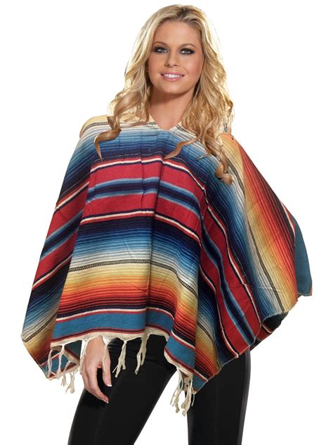 adults mexican poncho