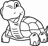 Coloring Tortoise Getcolorings Smile Turtle sketch template