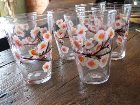 Blossoms Blossoms Everywhere Blown Glasses Glasses Glassware