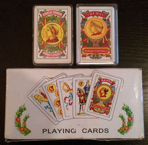 packs  spanish playing cards including  vintage packs