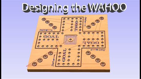 wahoo board game part  designing  vcarve pro  edited youtube