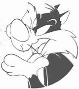 Sylvester Tweety Tunes Looney Silvestro Titti Trickfilmfiguren Malvorlage Cartoni sketch template