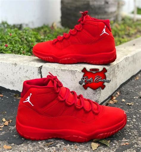 Pin By Sherry On Red Hot Custom Nike Shoes Nike Shoes Jordans