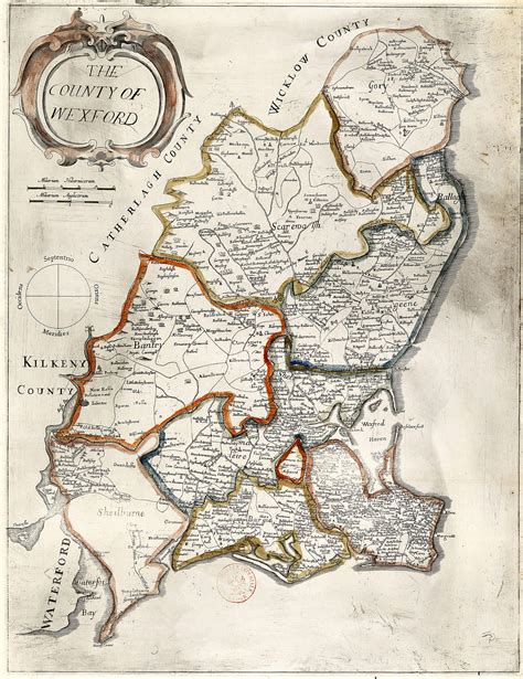 ireland barony maps county wexford  brown collection