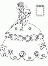 Coloring Princess Dress Pages Dresses Color Print Elena Resize Click Getcolorings sketch template