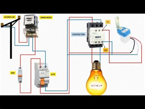 wire  photocell sensor   light photocell wiring diagram youtube
