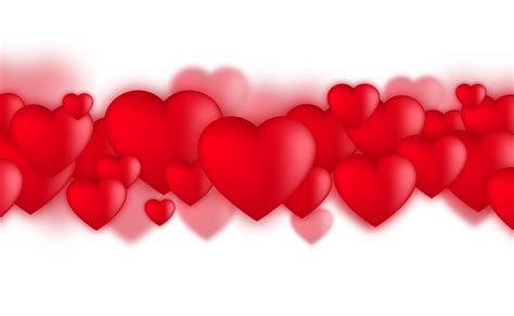valentines day hearts love balloons  white background  vector