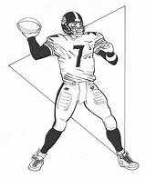 Coloring Pages Nfl Steelers Ravens Football Players Baltimore Uniform Player Drawing Pittsburgh Printable Ben Steeler Drawings Color Getdrawings Roethlisberger Colorings sketch template