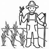 Agricultor Dibujos Agricultura Trabajadores Profesiones Campesino Trabajador Campesinos Aprender Resultado Coloring Actividades Bits Cely Cots Granja sketch template