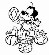 Easter Coloring Mickey Mouse Pages Color Print Easy Pdf sketch template