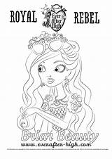 Briar Ever High After Beauty Coloring Pages Face Getcolorings Color Getdrawings sketch template