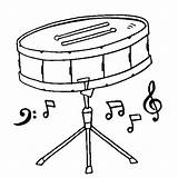 Drum Snare Kolorowanki Instrumenty Werbel Muzyczne Percussions Darmowe sketch template