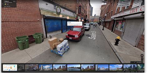 google maps street view  ar style markers  points  interest