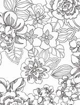Coloring Pages Tropical Flower Printable Flowers Leaves Adult Sheets Getdrawings Getcolorings sketch template