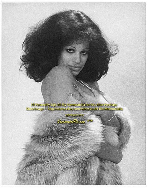 Vanessa Del Rio Vintage Fur And Pearls 2 1974 Very Rare Sign Aft Buy W