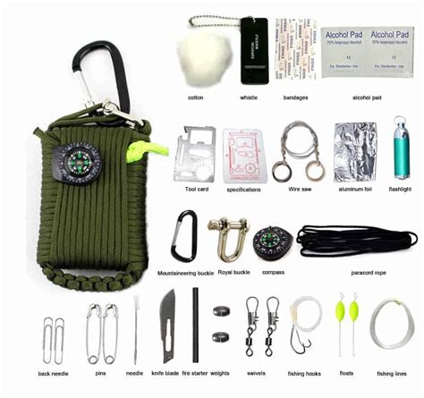 outdoor    wilderness emergency survival kit  hiking
