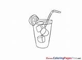 Colouring Cocktail Sheet Coloring Pages Title sketch template
