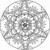 Coloring Pages Printable Adults Mandala sketch template