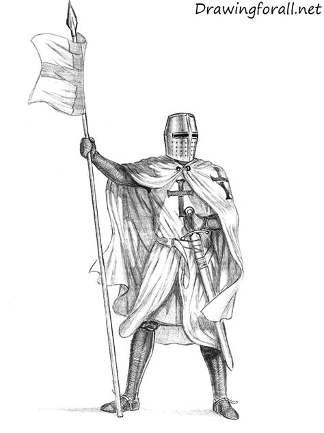 draw  knight drawingforallnet