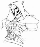 Overwatch Reaper Colored Undeadkitty13 Strange sketch template