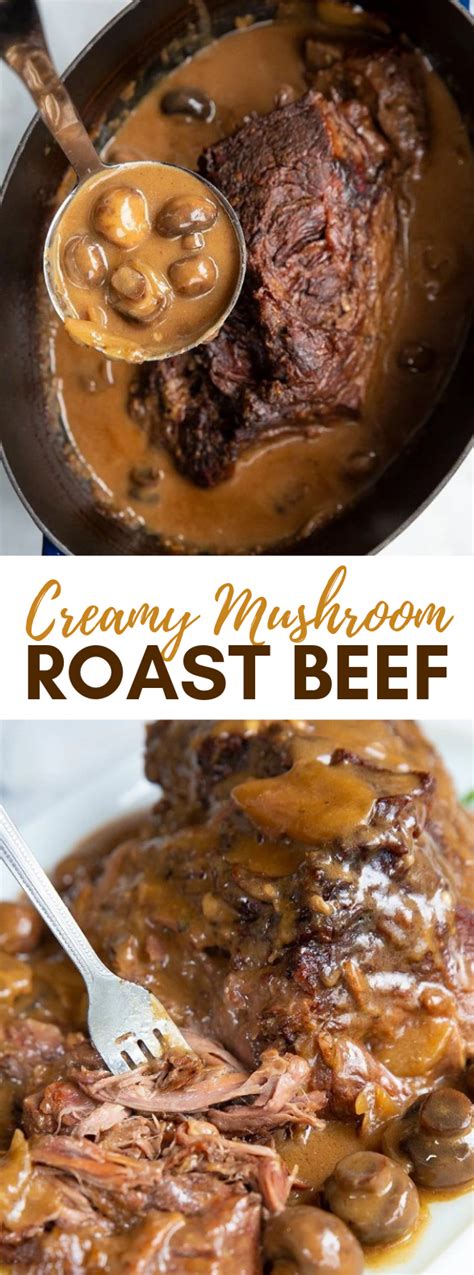 Creamy Mushroom Beef Chuck Roast Recipe