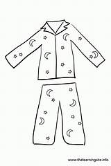 Coloring Pajamas Pajama Pages Popular Printable sketch template