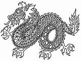 Dragon Coloring Zentangle Chinese Pages Year Teacherspayteachers Book Drawing Color Sheets Printable Patterns Detailed Preview Colour Sheet sketch template