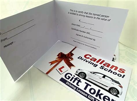 gift token  driving schools