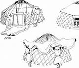 Mongolian Coloring Yurt Mongolia Designlooter Unit Build Yurts Shelters Lesson Asia Study Visit 478px 43kb sketch template