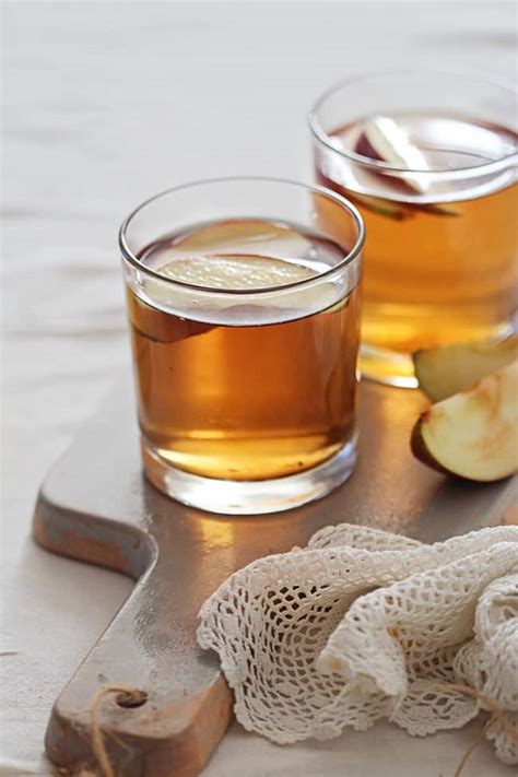 Honey Bourbon Apple Cider Cocktail Hello Glow