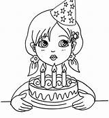 Birthday Candle Coloring Getcolorings Pages Getdrawings sketch template