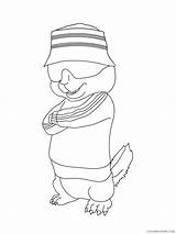 Alvin Chipmunks Simon Coloring Pages Coloring4free Sunglasses Wearing Related Posts sketch template
