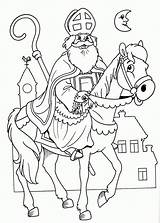 Nikolaus Coloring Sankt Malvorlagentv sketch template
