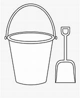 Shovel Coloring Bucket Pail Sand Craft Clipartkey sketch template