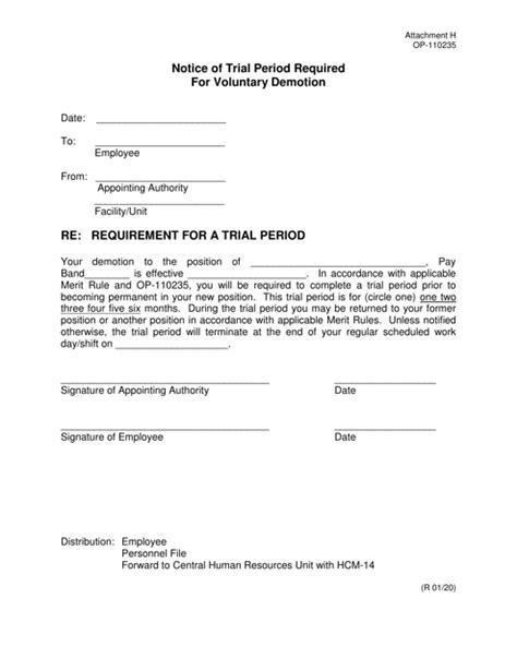 voluntary demotion letter template collection
