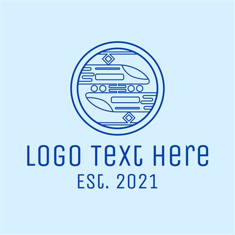 minimalist train station logo brandcrowd logo maker