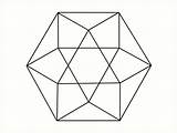 Geometry Sacred Tetrahedron sketch template