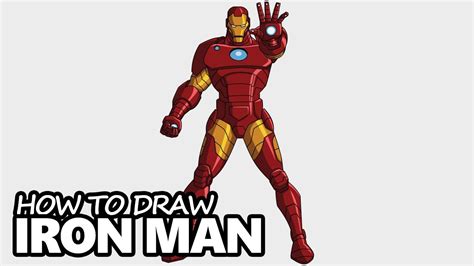 how to draw iron man easy step by step drawing tutorial youtube