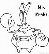 Spongebob Coloring Pages Coloring4free Squarepants Krabs Mr Related Posts sketch template
