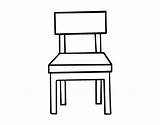 Chair Coloring Pages Dining Living Room Peters Coloringcrew Bookcase Drawers Template Printables Peter Table sketch template