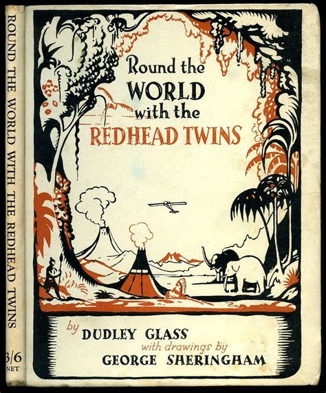 Round The World With The Redhead Twins By Glass Dudley [illustrated By
