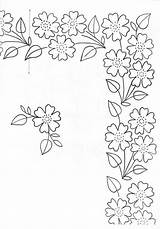 Bordar Manteles Flores Border Bordados Applique Google Bordado Embriodery Soldaat Borders Stitches Colouring sketch template