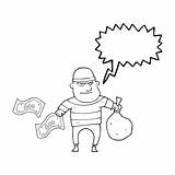 Robber Drawing Speech Cartoon Bank Getdrawings Freedom sketch template