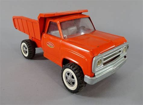 tonka orange dump truck pressed steel  sale  ebay