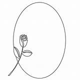 Oval Coloring Pages Shape sketch template