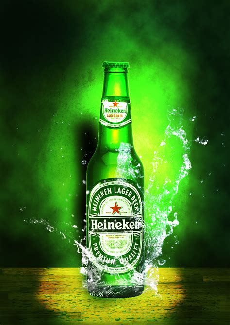 heineken poster color design garrafas de cerveja heineken poster de cerveja