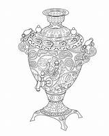 Samovar sketch template